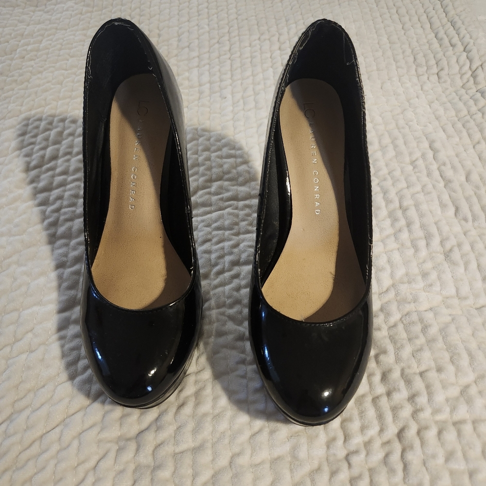 Black Lauren Conrad platform heels